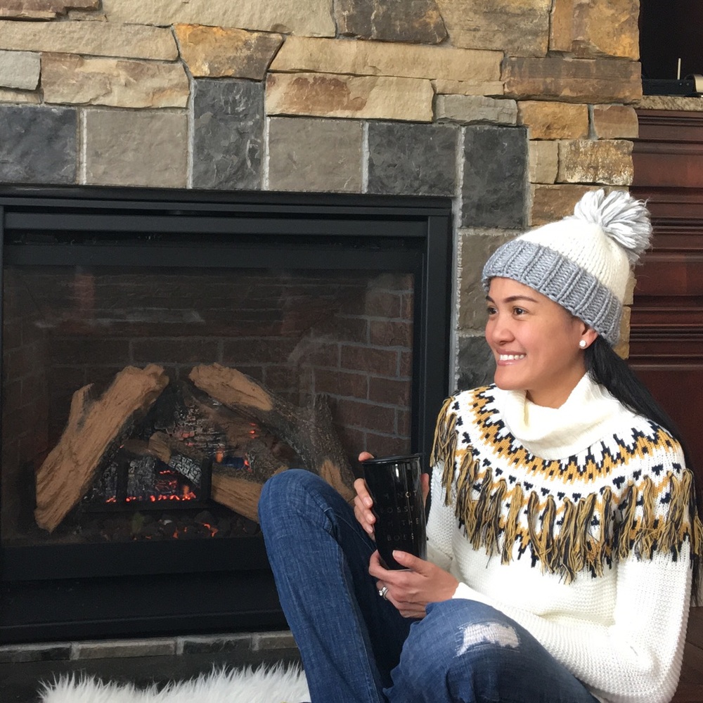Free Generation Fair Isle Fringe Sweater